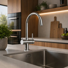 Alvito 3-Way Primo Faucet with Spray – Brushed Stainless Steel