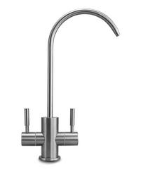 2-Wege-Wasserhahn Edelstahl massiv