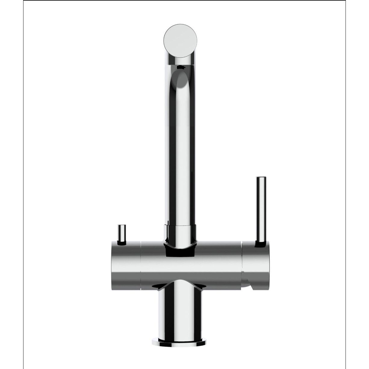 Dreiwegehahn, VizioTechnik, Niederdruckamatur, Edelstahl