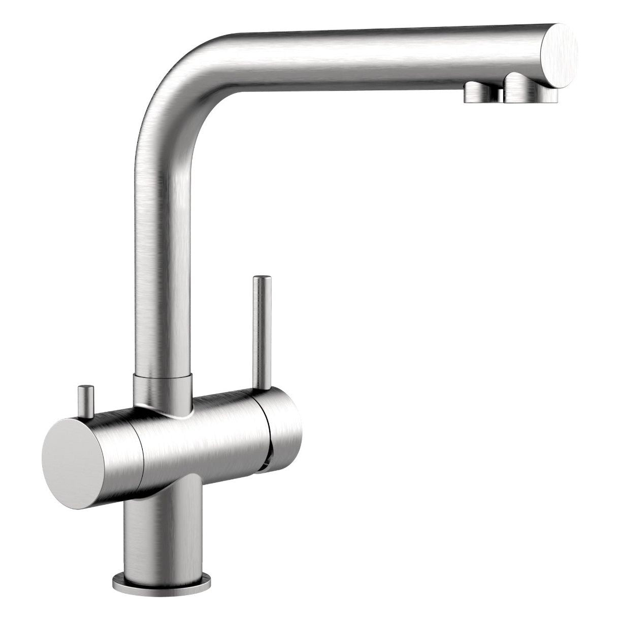 Dreiwegehahn, VizioTechnik, Niederdruckamatur, Edelstahl