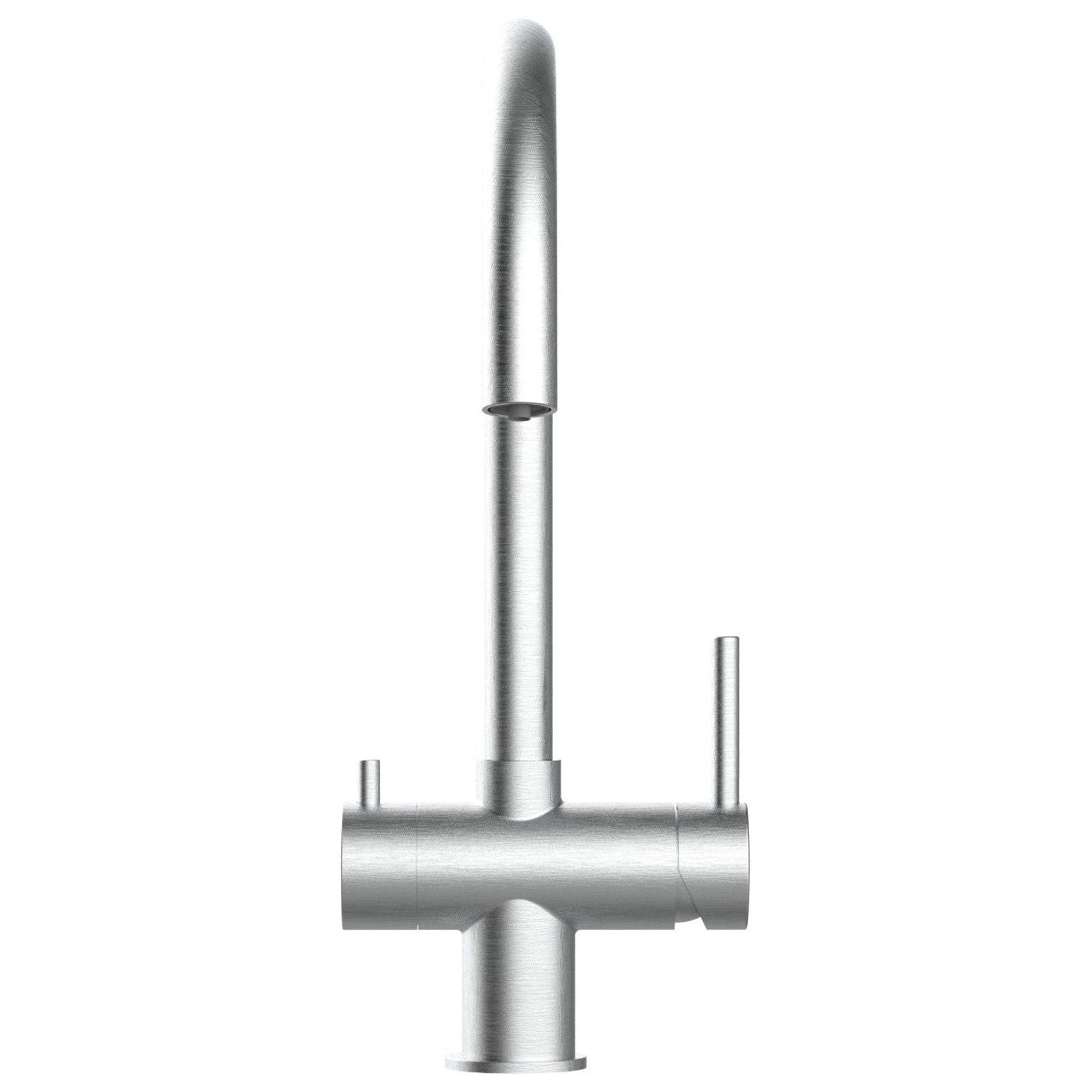 Dreiwegehahn, VizioTechnik, Niederdruckamatur, Edelstahl