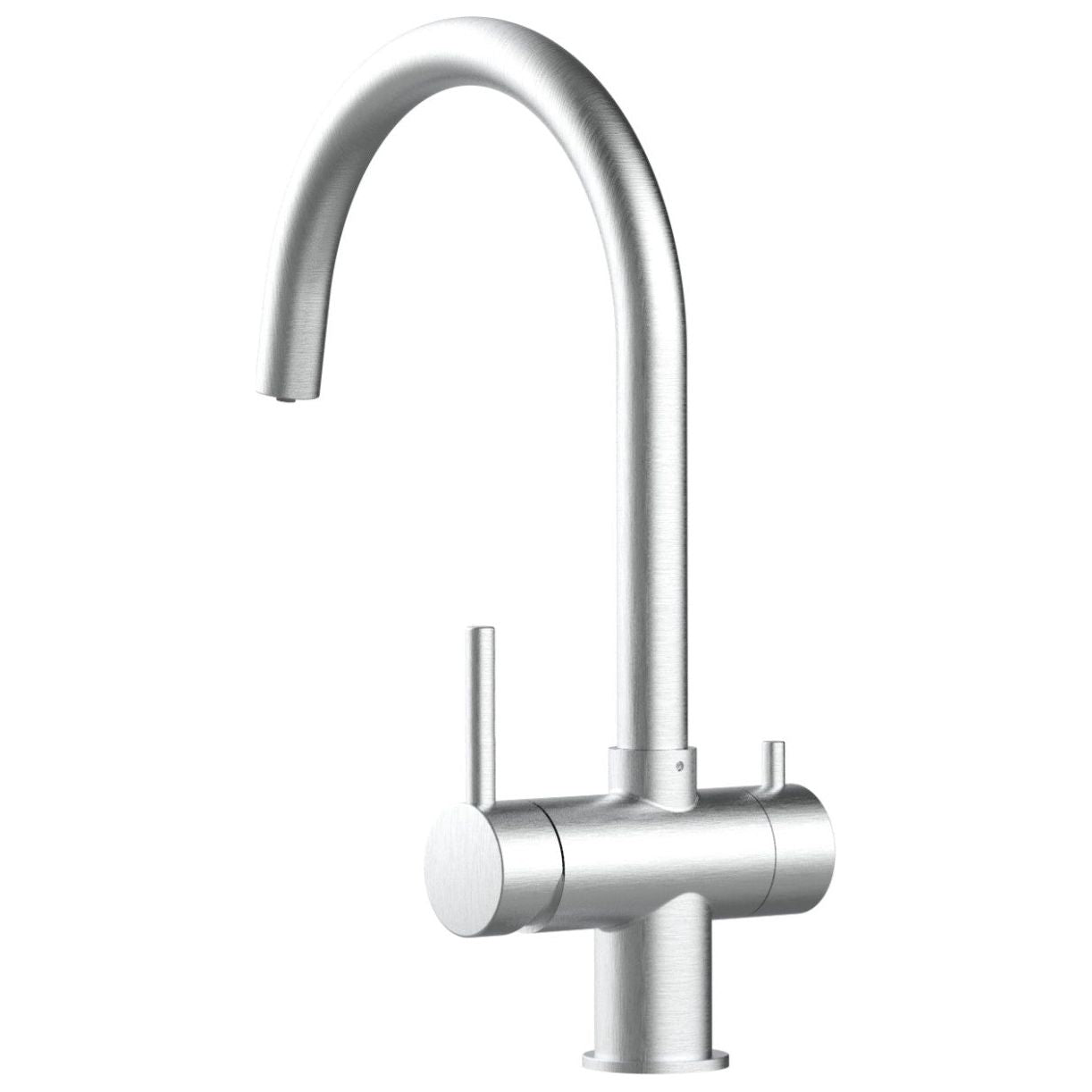 Dreiwegehahn, VizioTechnik, Niederdruckamatur, Edelstahl