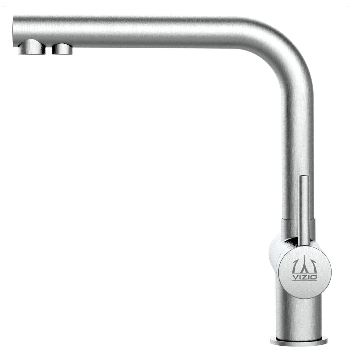 Dreiwegehahn, VizioTechnik, Niederdruckamatur, Edelstahl