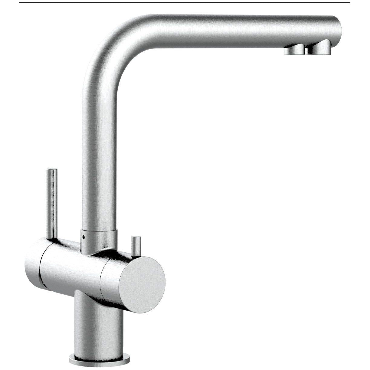 Dreiwegehahn, VizioTechnik, Niederdruckamatur, Edelstahl