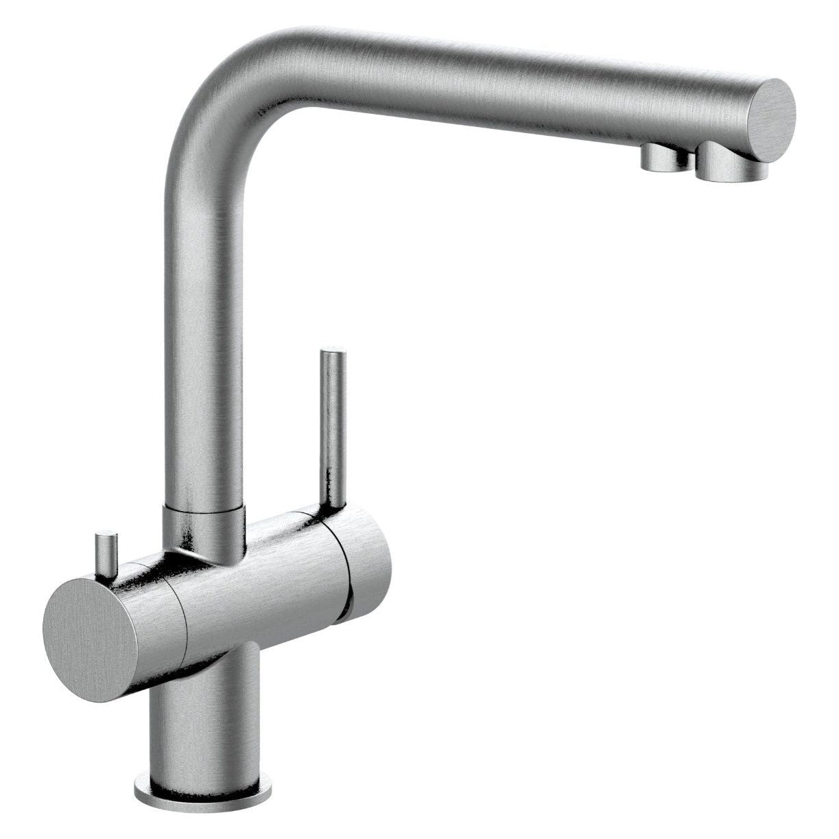 Dreiwegehahn, VizioTechnik, Niederdruckamatur, Edelstahl