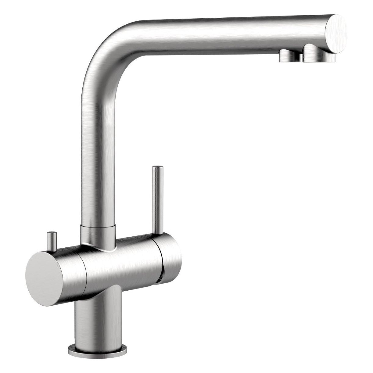 Dreiwegehahn, VizioTechnik, Niederdruckamatur, Edelstahl