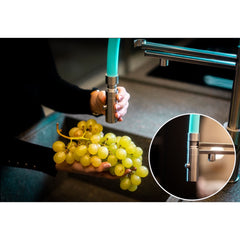 Dreiwegehahn, VizioTechnik, Niederdruckamatur, Edelstahl