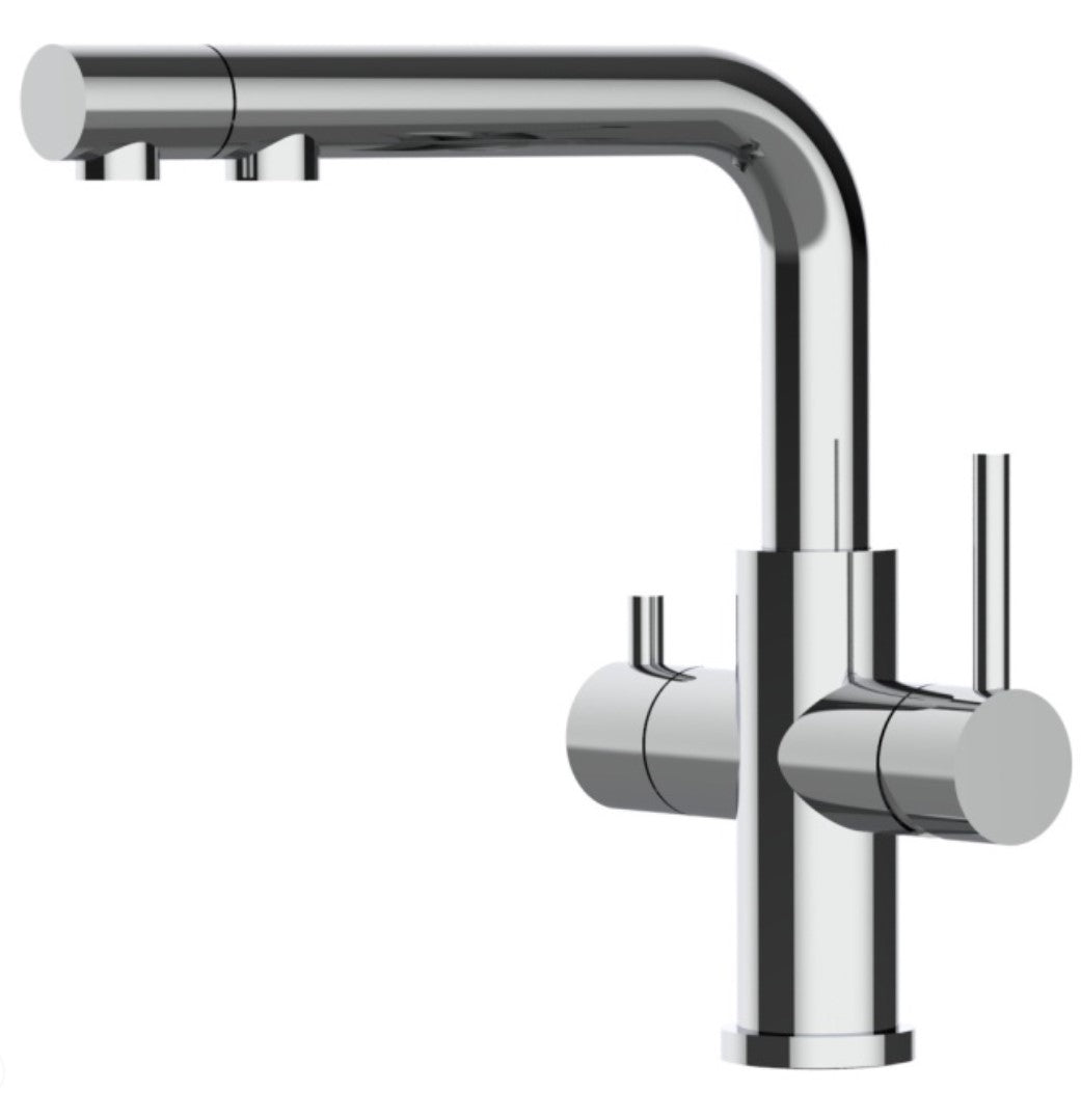 Dreiwegehahn, VizioTechnik, Edelstahl