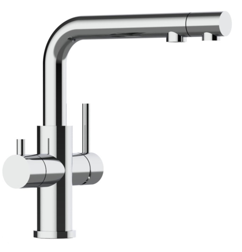 Dreiwegehahn, VizioTechnik, Edelstahl