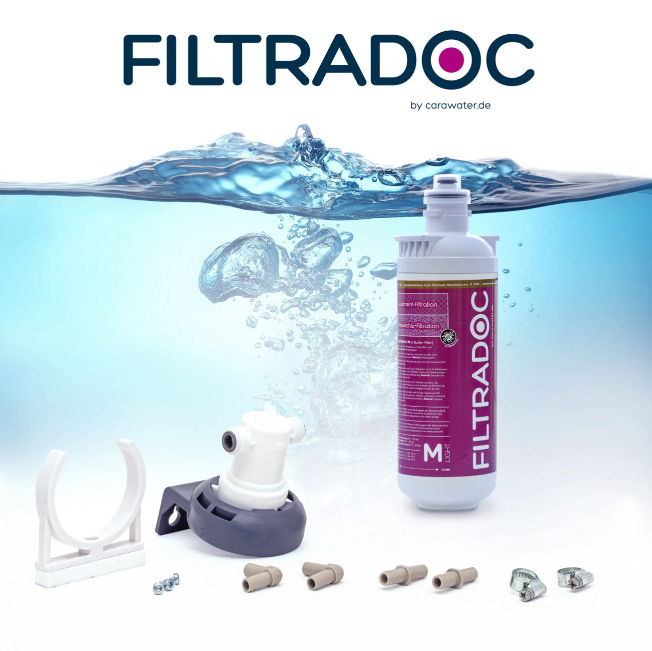 Filtradoc – M Light Komplettpaket – Durchflussmenge bis zu 20.000 L - Mein-Wasserfilter.com