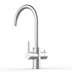 Viziotechnik 5-Wege-Wasserhahn – U-Auslauf – Edelstahl gebürstet – VZFX511380