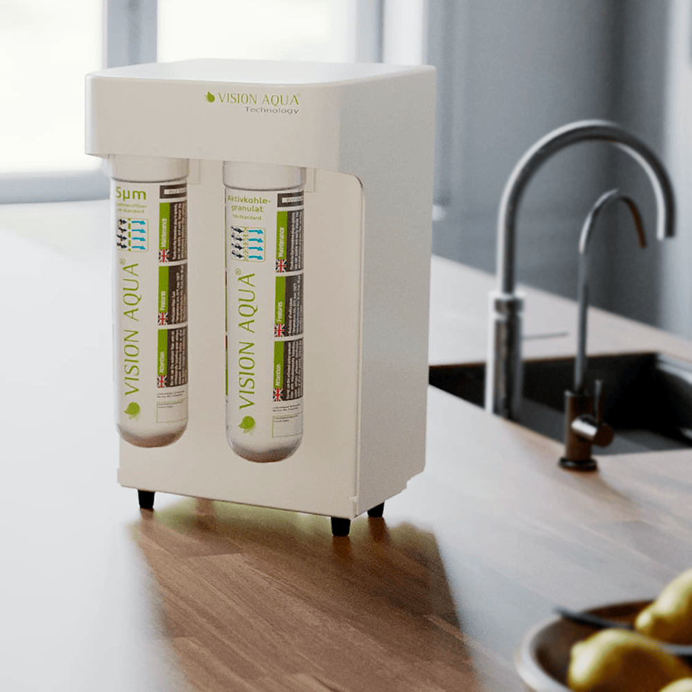 Filter auf dem Küchentisch