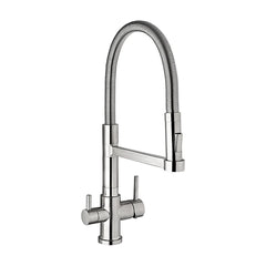 Der ALTEA Dreiwegehahn aus Edelstahl für Osmoseanlage und Wasserfilter von misterwater: Als Freisteller