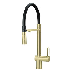 Alvito 3-Wege Wasserhahn Primo mit Brause – Edelstahl Goldfarben