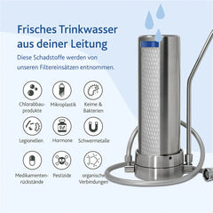 Alvito Auftischfilter INOX A aus Edelstahl