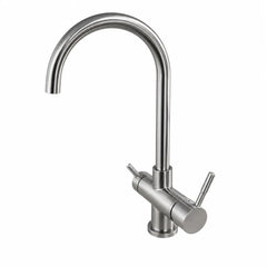 Misterwater ARES – 3-Way Tap – Brushed Stainless Steel