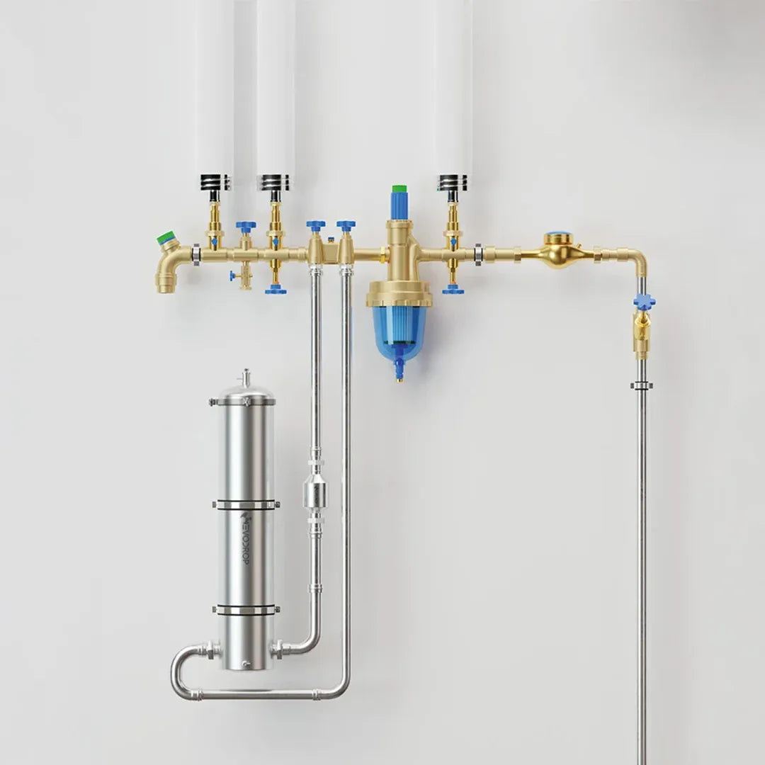 Evodrop EVOtransform Wasser-Verwirbler für das Hauswasser - Einbau und Installation am Hauswasseranschluss