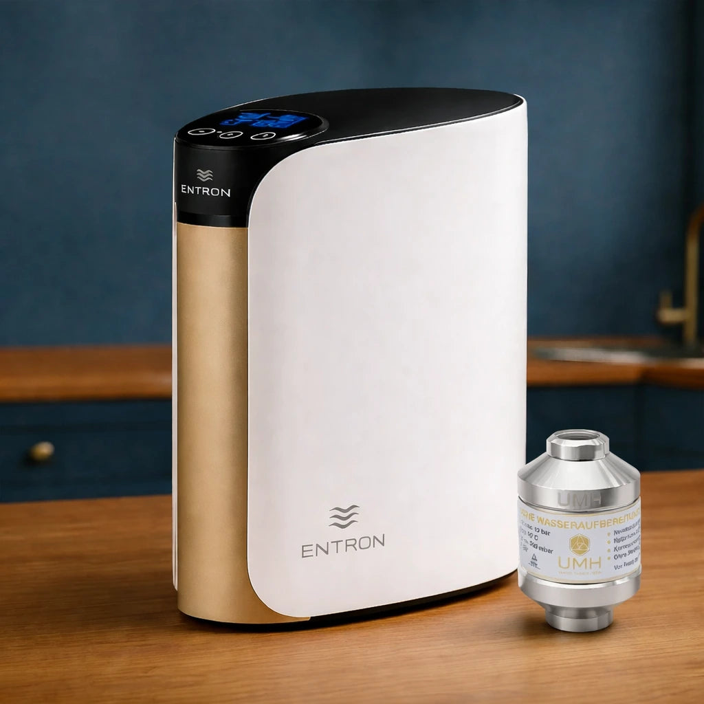 Entron F-Serie mit der UMH Pure Rhodium Veredlung auf Küchentresen