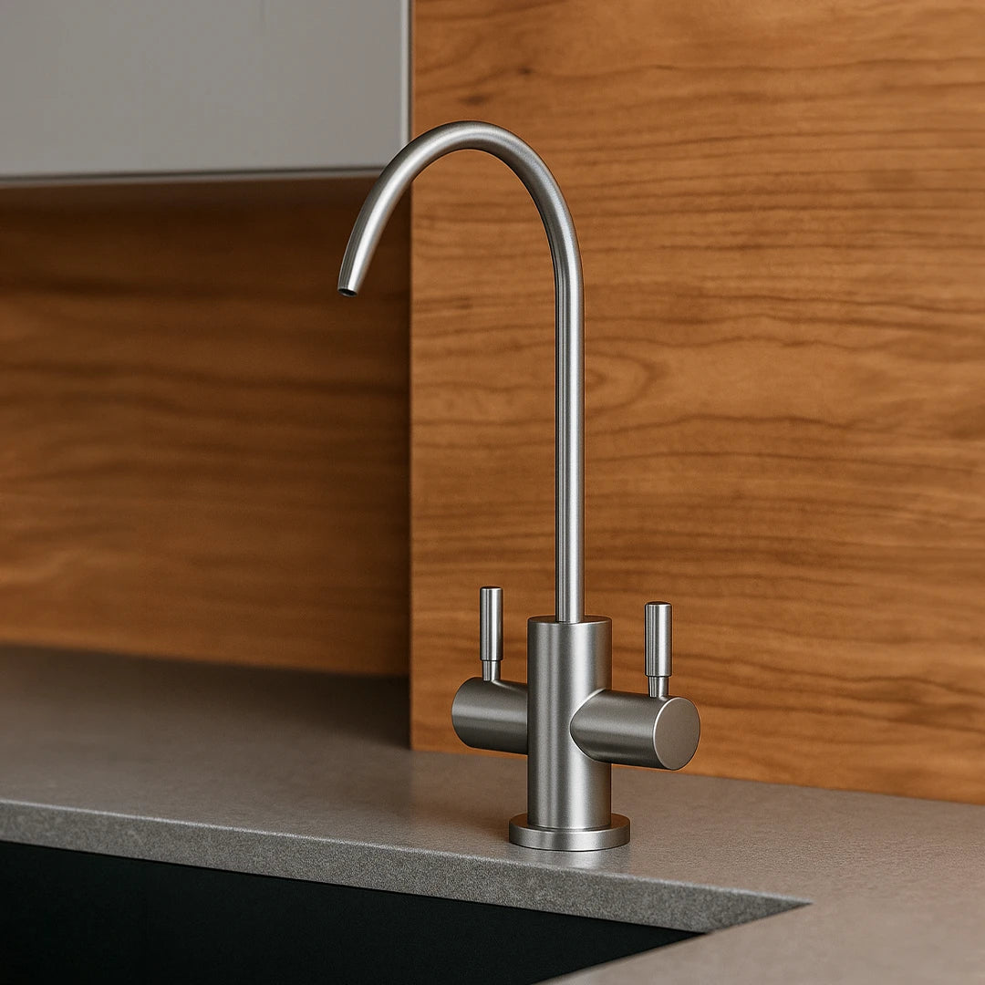 Der EW 211 2 Wege Wasserhahn aus Edelstahl von Evodrop: In einer Küche