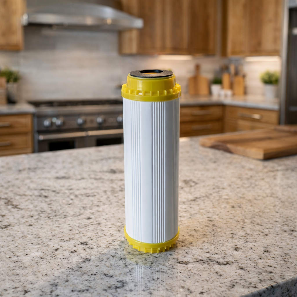 Pi Power Compact Kalk-Ersatzfilter für Wasserfilteranlagen und Osmoseanlagen - In einer Küche