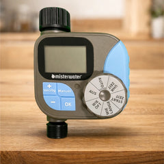 Urlaubsspühlung von Misterwater für Osmoseanlagen auf Küchenplatte