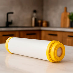 Kalkersatzfilter-Set für die Pi Power Compact 300/450 Osmoseanlage - präsentiert auf Granitplatte