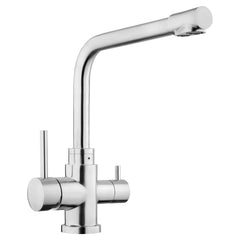 Dreiwegehahn, Misterwater, Poseidon, Edelstahl massiv