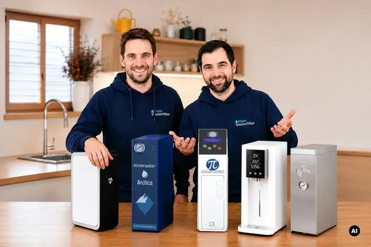Mein Wasserfilter Team mit verschiedenen Osmoseanlagen in der Küche