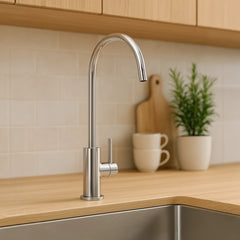 Der 1 Weg Wasserhahn Aquarius von misterwater für gefiltertes Trinkwasser: In einer Küche inszeniert