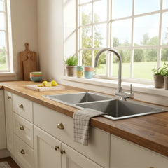 DION "Fenster-Armatur" – Klappbarer 3-Wege-Wasserhahn