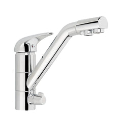 Dreiwegehahn Cosmo verchromt für Osmoseanlagen von misterwater: Als Freisteller