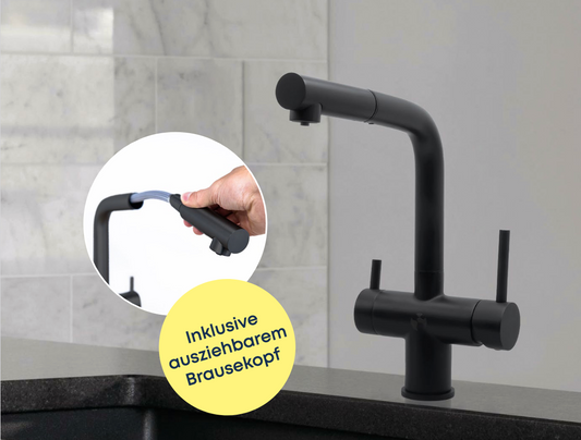 Evodrop EW416 - Vierwegehahn schwarz