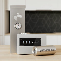 Evodrop EVOfilter Premium Set - Untertisch Osmoseanlage mit Wasserstoffgenerator und Verwirbelung