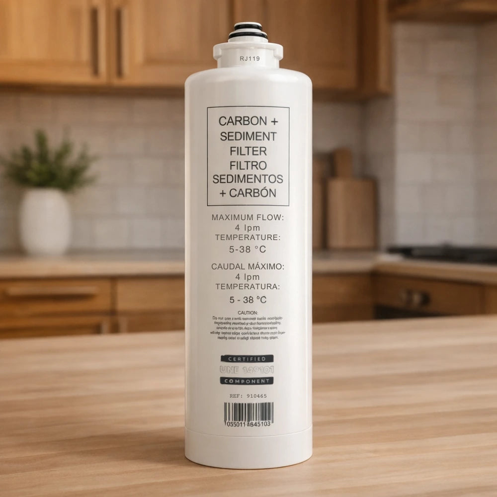 Ersatzfilter für H.Preiss Aquantum Osmoseanlage in einer Küche