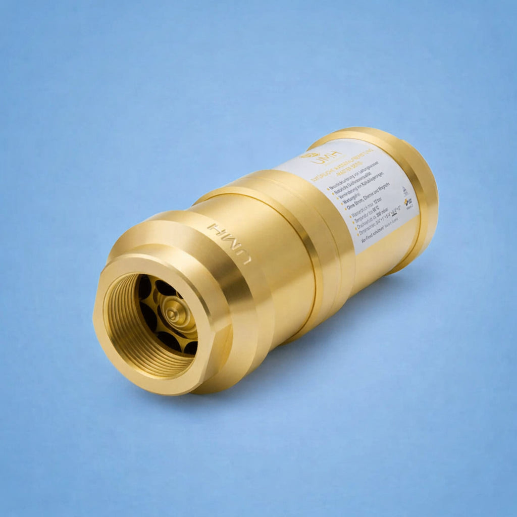 UMH Master 6/4" auf blauem Hintergrund