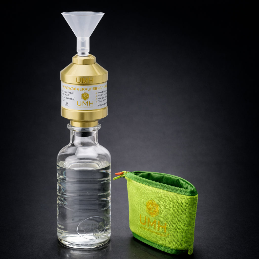 UMH Pure Gold als Aufsatz für Flasche für vitalisiertes Wasser