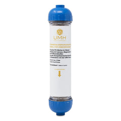 Remineralisierungsfilter von UMH für Osmoseanlagen - präsentiert als Freisteller