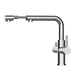 Viziotechnik 4 Wege Wasserhahn mit ausziehbarer Brause – Edelstahl hochglanz – VZFX215000