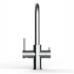 Viziotechnik 5-Wege-Wasserhahn –  L-Auslauf – Edelstahl hochglanz – VZFX511100
