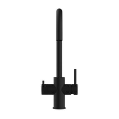Viziotechnik 5-Wege-Wasserhahn schwarz – U Auslauf – Edelstahl matt – VZFX511322