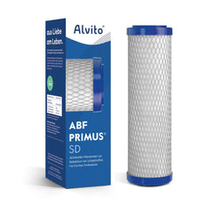 Der Alvito ABF Primus SD Aktivkohlefilter Filtereinsatz für Auftisch- und Einbaufilter als Freisteller 