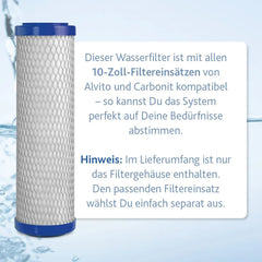 Alvito Auftischfilter INOX A aus Edelstahl
