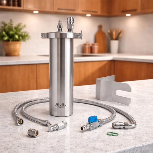 Alvito Einbaufilter INOX T aus Edelstahl