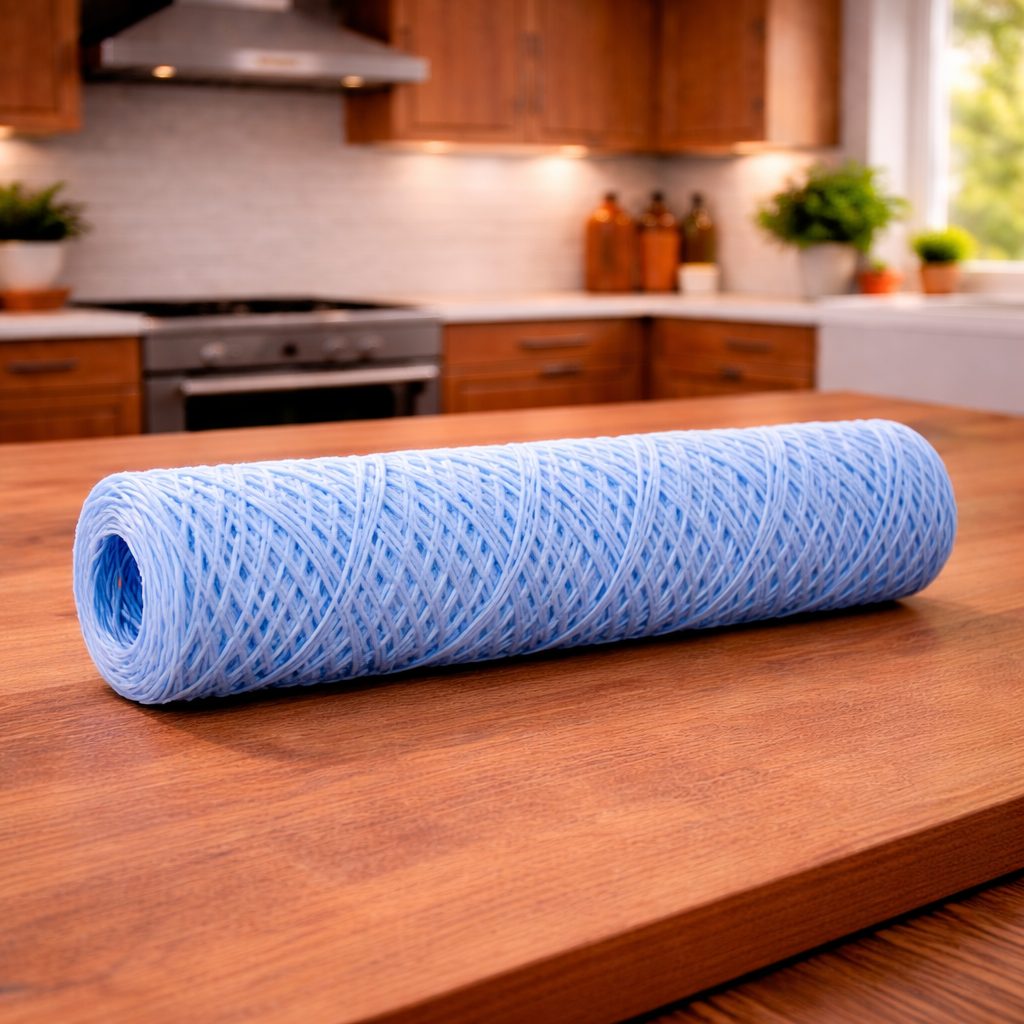 Carawater Wohnmobil Ersatzfilter für den FILTRADOC Pre Speed 10 liegend auf Tischplatte