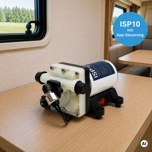 ISP 10 Druckwasserpumpe von Carawater in einer Wohnmobil Küche