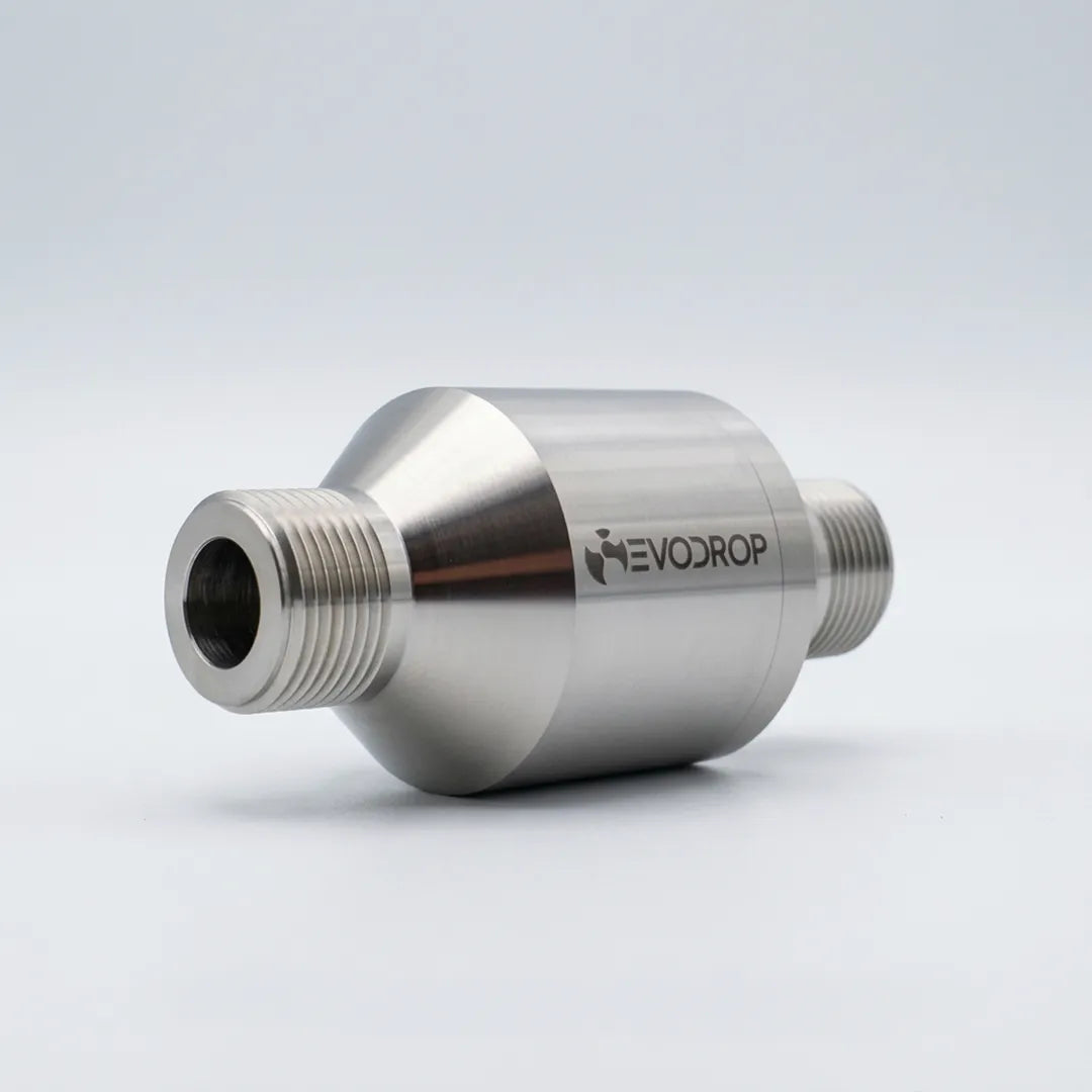 Evodrop EVOtransform Wasser-Verwirbler für das Hauswasser präsentiert als Freisteller