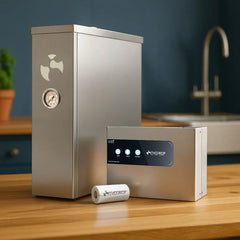 Evodrop EVOfilter Premium Set - Untertisch Osmoseanlage mit Wasserstoffgenerator und Verwirbelung