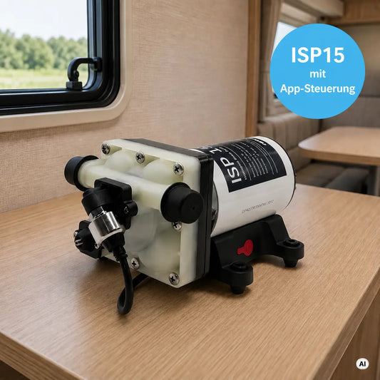 ISP 15 Druckwasserpumpe von Carawater in einer Wohnmobil Küche