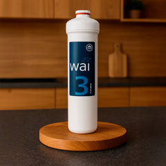 Osmose Ersatzfilter Stufe 3 Maunawai Kalkfilter für PiConnect wai Unterbau-Filtersystem - stehend in warmer Küche