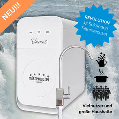Die Misterwater Vamos Wasserfilteranlage: mit Umkehrosmose inkl Wasserhahn